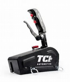 TCI Outlaw Automatic Shifter Cable Operated 3-Speed Reverse Pattern W/Cover & 2 Button Handle(In Black)